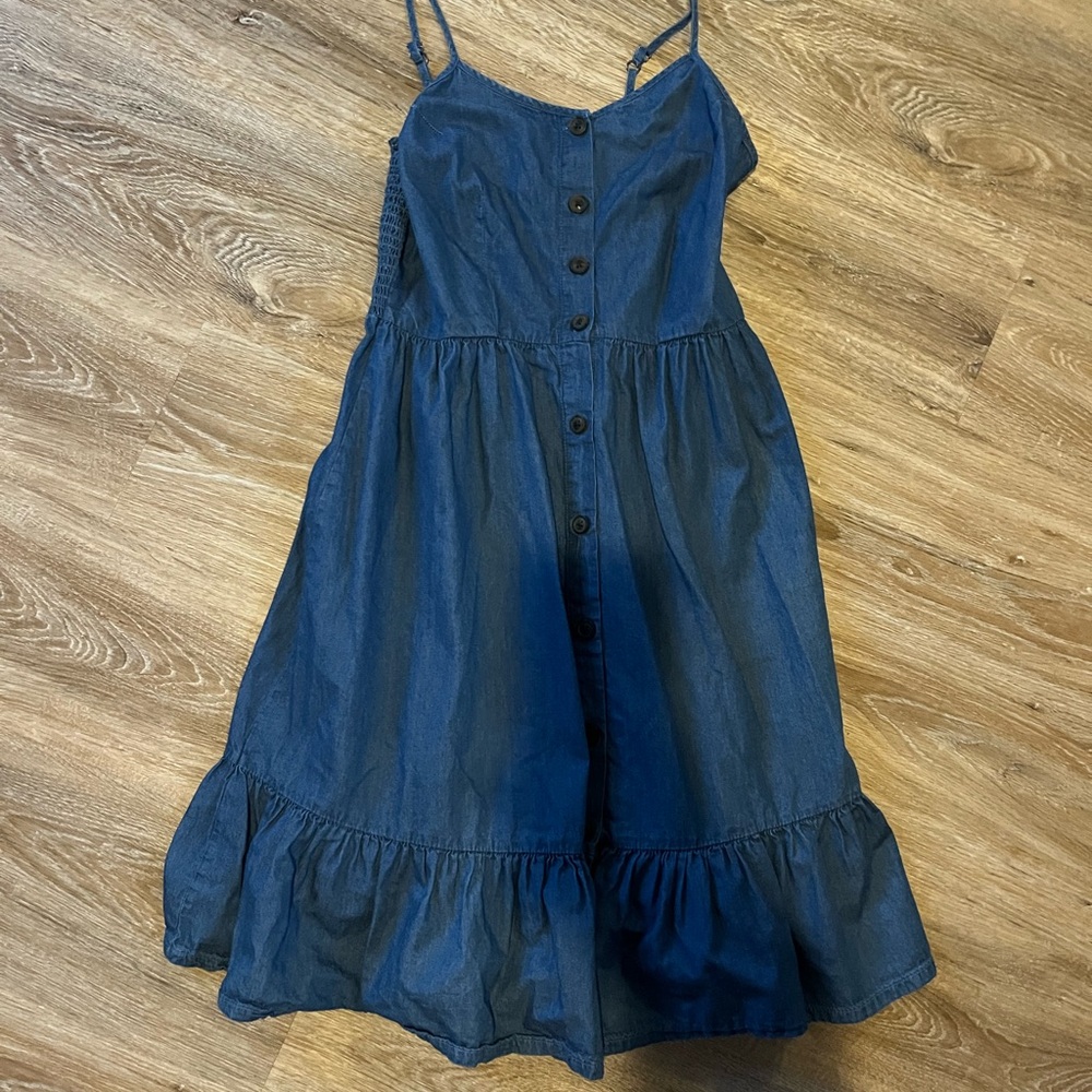 Stylish Denim Dress with Button Detail